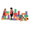 ImagiBRICKS&#x2122; Giant Rainbow Building Block Set, 24 Pieces